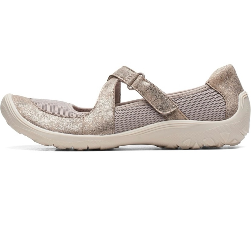 Clarks Gold Flats with Comfort Design